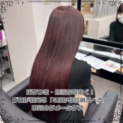 パサつき・色落ちを防ぐ！プロが教える「5月から始めるべき」本気のダメージケア